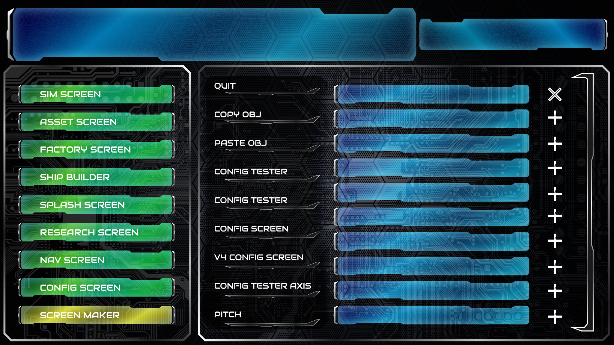 UI/UX Artist: Config Screen Update and a Touch Up on the Factory!