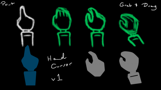 UI/UX Artist: Hand Cursor!